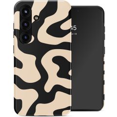 Selencia Cover posteriore Vivid con MagSafe Samsung Galaxy S25 - Art Wave Black
