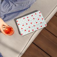 imoshion Cover Trifold Design Apple iPad 9 (2021) 10.2 pollici / iPad 8 (2020) 10.2 pollici / iPad 7 (2019) 10.2 pollici - Cherry Check