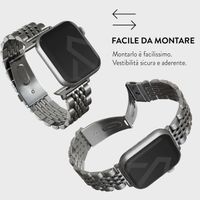 Burga Cinturino in acciaio Apple Watch | 44/45/46/49 mm - Argento