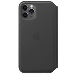 Apple Cover a libro in Pelle con Chiusura Apple iPhone 11 Pro - Nero
