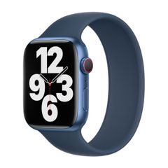 Apple Cinturino Solo Loop Apple Watch | 38/40/41/42 mm - Taglia 3 - Abyss Blue