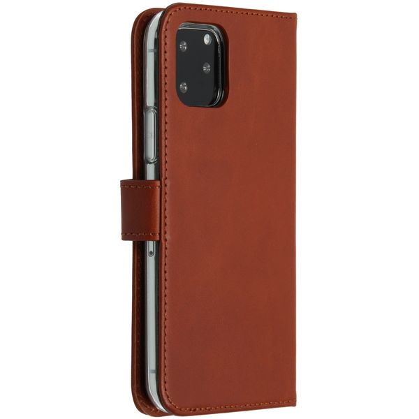 Selencia Cover a libro in vera pelle Apple iPhone 11 Pro - Marrone chiaro