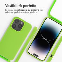 imoshion Cover in Silicone con Cordino Apple iPhone 14 Pro - Fluor Groen