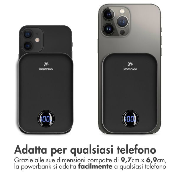 imoshion Powerbank Magnetic 10.000 mAh - Powerbank wireless - Nero