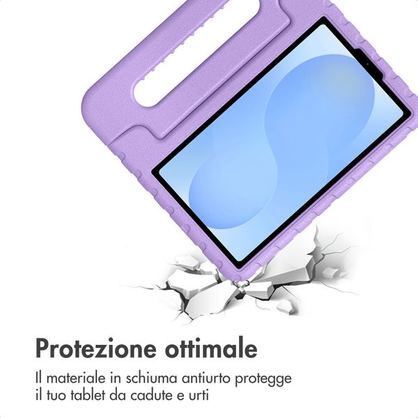 imoshion Cover Posteriore Kidsproof con Maniglia Samsung Galaxy Tab A11 / A9 8.7 pollici - Lilla
