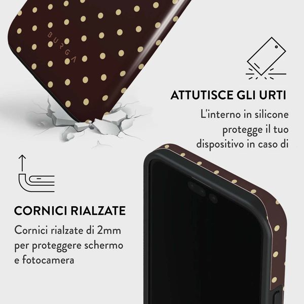 Burga Cover Posteriore Resistente con MagSafe Apple iPhone 15 Pro - Sorry Busy