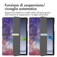imoshion Cover Trifold Design Samsung Galaxy Tab A9 Plus - Space