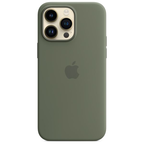 Apple Cover Posteriore in Silicone con MagSafe Apple iPhone 14 Pro Max - Olive