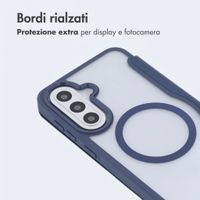 imoshion Bookcase trasparente con MagSafe Samsung Galaxy A57 (5G) - Blu