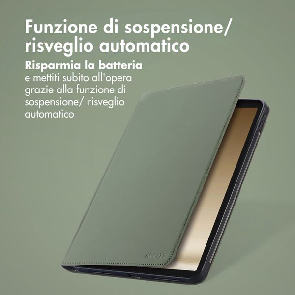 Accezz Cover Tablet Classica Samsung Galaxy Tab A9 8.7 pollici - Verde