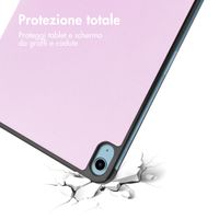 imoshion Cover a libro Trifold Apple iPad 11 (2025) 11 pollici A16 / iPad 10 (2022) 10.9 pollici - Rosa