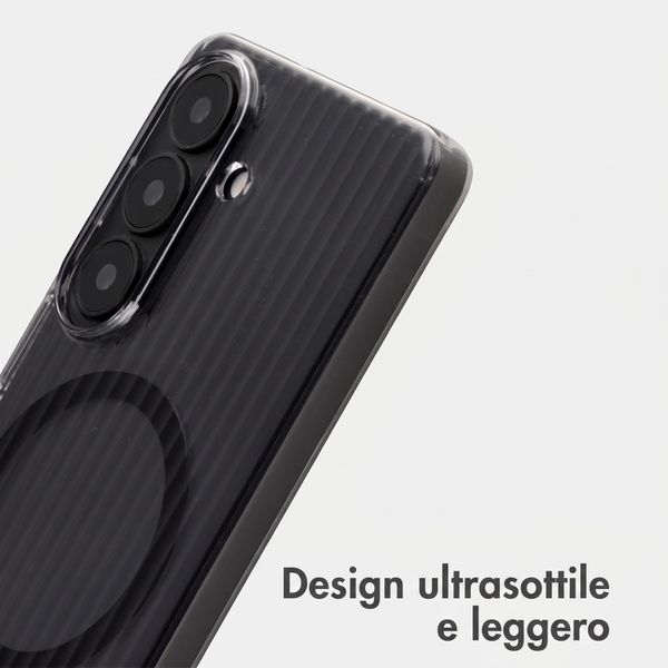 Accezz Cover Lite con MagSafe | Fluted | Samsung Galaxy S26 - Nero