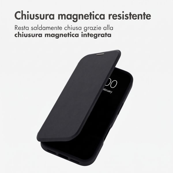 imoshion Bookcase trasparente con MagSafe Apple iPhone 18 Pro / 17 Pro - Nero