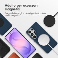 Accezz Cover in Pelle con MagSafe Samsung Galaxy S26 Ultra - Nightfall Blue
