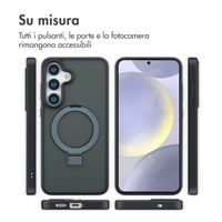 Accezz Cover con anello e supporto con MagSafe Samsung Galaxy S25 Plus - Nero