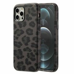 Selencia Cover Sabi Stampa pantera con MagSafe Apple iPhone 12 (Pro) - Midnight Black