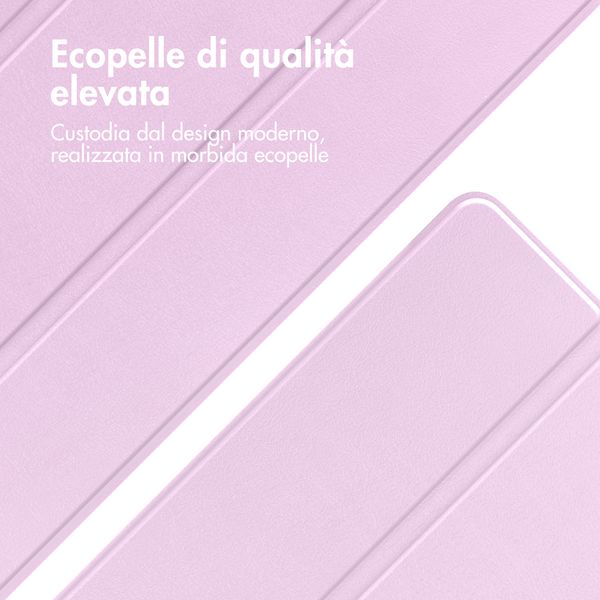 imoshion Cover a libro Trifold Apple iPad 11 (2025) 11 pollici A16 / iPad 10 (2022) 10.9 pollici - Rosa