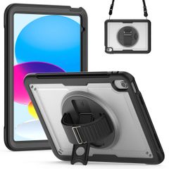 Accezz Cover Posteriore Resistente con tracolla Apple iPad 11 (2025) 11 pollici A16 / iPad 10 (2022) 10.9 pollici - Transparent