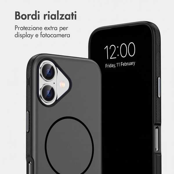 imoshion Cover posteriore Color con Thin MagSafe Ring Apple iPhone 17 - Nero