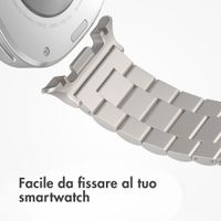 imoshion Cinturino in acciaio Samsung Galaxy Watch 8 (40/44mm) / Classic (46mm) - Luce stellare