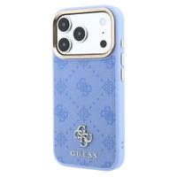 Guess Cover posteriore 4G Metal Logo MagSafe Apple iPhone 18 Pro / 17 Pro - Light Blue