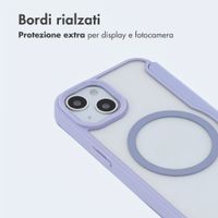 imoshion Bookcase trasparente con MagSafe Apple iPhone 14 / 13 - Lilla