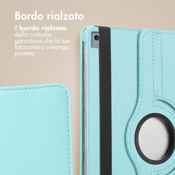 imoshion Cover Girevole a 360° Apple iPad 9 (2021) 10.2 pollici / iPad 8 (2020) 10.2 pollici / iPad 7 (2019) 10.2 pollici - Azzurro