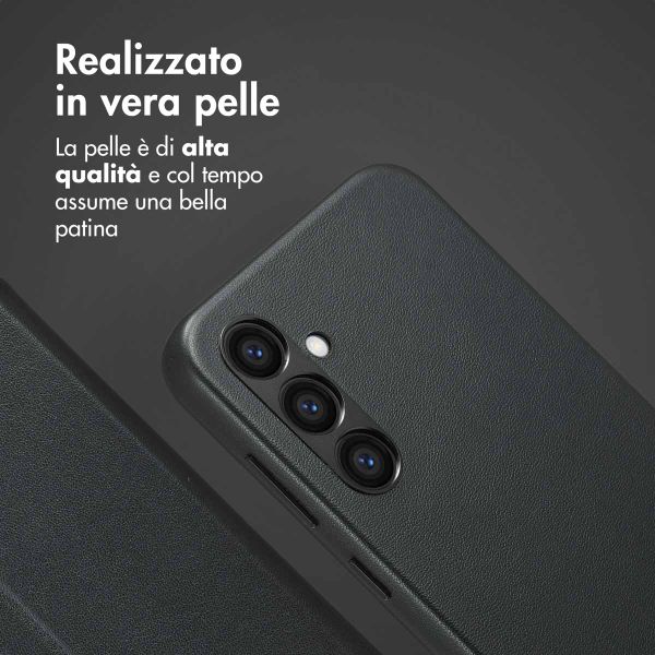 Accezz Cover in pelle 2 in 1 con MagSafe Samsung Galaxy S24 Plus - Onyx Black