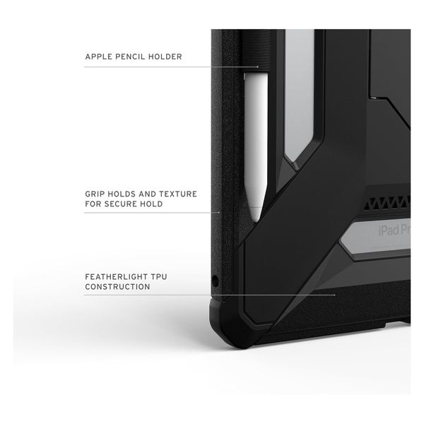 UAG Custodia posteriore Scout Plus con supporto Apple iPad Pro 11 (2025) M5 / (2024) M4 - Black