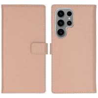 Selencia Cover a libro in vera pelle Samsung Galaxy S24 Ultra - Dusty Pink