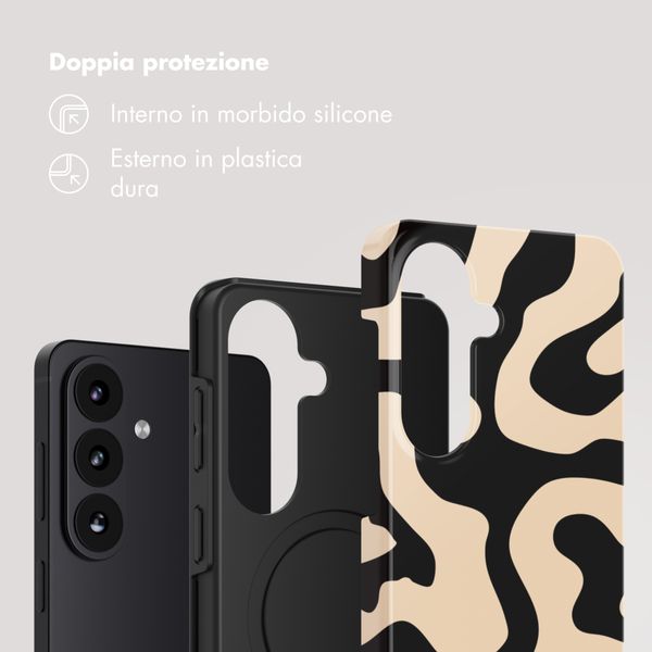 Selencia Cover Posteriore Vivid Samsung Galaxy S26 - Art Wave Black