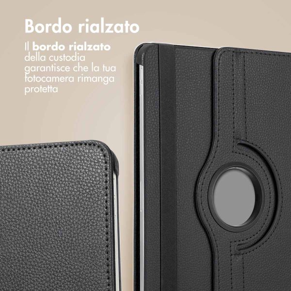 imoshion Cover Girevole a 360° Samsung Galaxy Tab S10 Ultra / Tab S9 Ultra - Nero