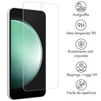 Accezz Proteggi schermo in vetro temperato, confezione da 2 Samsung Galaxy S24 FE / A36 / A37 / A56