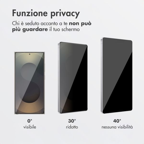 Accezz Vetro temperato privacy + Applicatore Samsung Galaxy S26 Ultra
