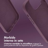 Accezz Cover in Pelle con MagSafe Apple iPhone 14 Pro - Heath Purple