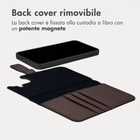 imoshion Cover a libro di lusso 2-in-1 rimovibile Samsung Galaxy A37 (5G) - Marrone