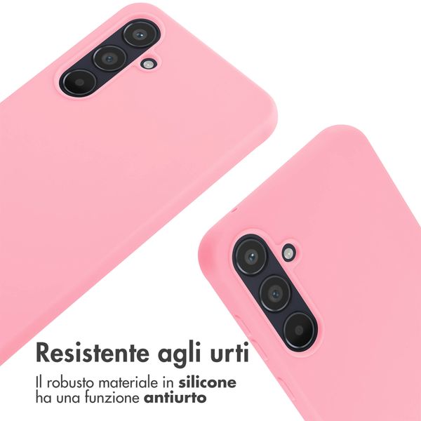 imoshion Cover in Silicone con Cordino Samsung Galaxy A55 - Rosa