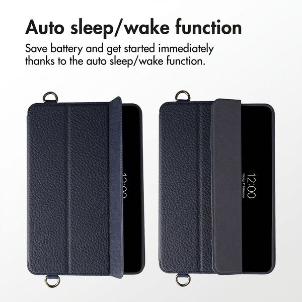 Accezz Trifold Bookcase met handstrap Apple iPad Mini 5 (2019) / Mini 4 (2015) - Donkerblauw