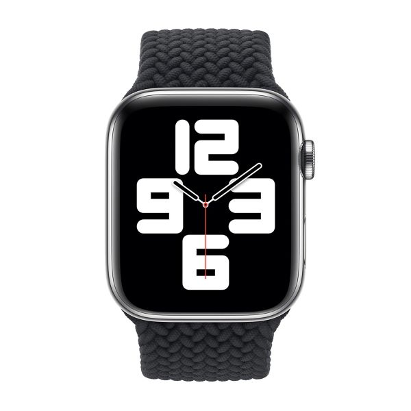 Apple Cinturino Solo intrecciato Apple Watch | 44/45/46/49 mm - Taglia 12 - Charcoal