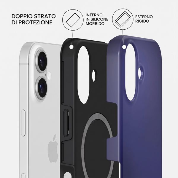 Burga Cover Posteriore Resistente con MagSafe Apple iPhone 16 - Moonwalker