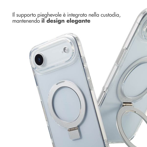 Accezz Cover con anello e supporto con MagSafe Apple iPhone Air - Trasparente