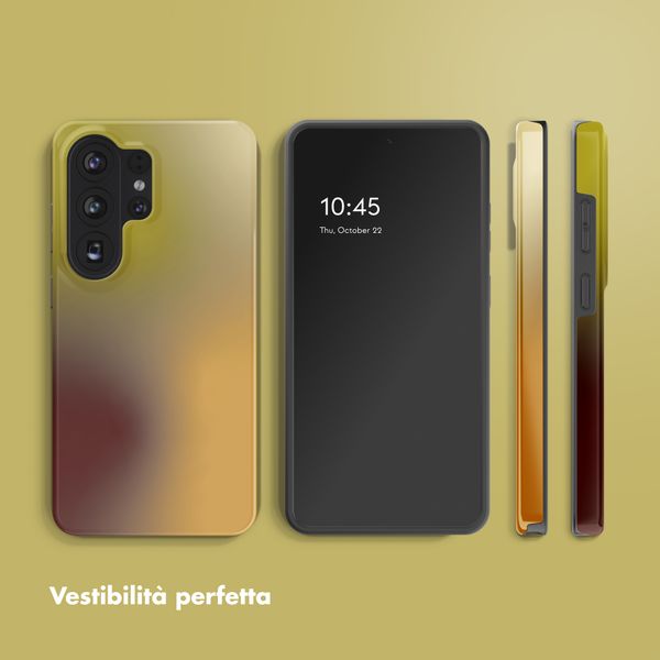 Selencia Cover Posteriore Vivid Samsung Galaxy S26 Ultra - Gradient Olive Dust