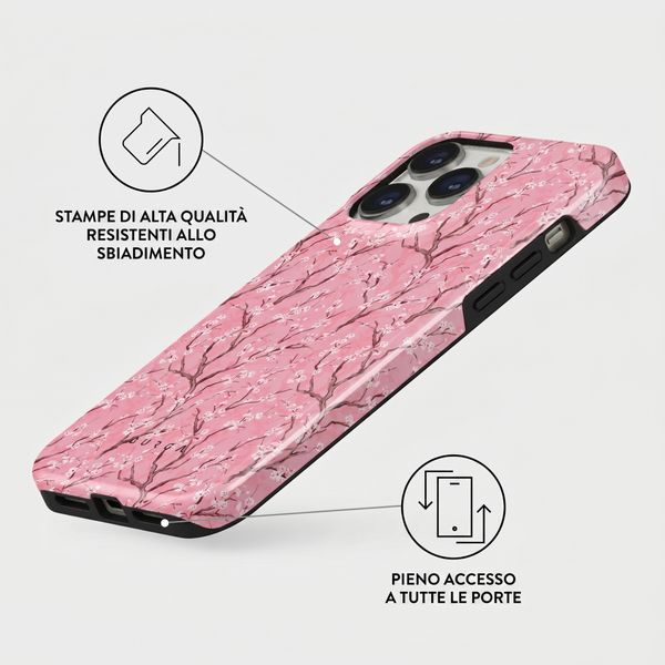 Burga Cover Posteriore Resistente con MagSafe Apple iPhone 13 Pro - Sakura