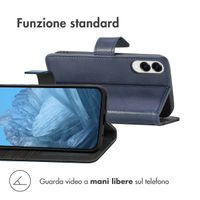 imoshion Cover a libro di Lusso Samsung Galaxy S25 Edge - Blu scuro