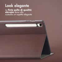 Accezz Cover Tablet Classica Samsung Galaxy Tab S10 Ultra / Tab S9 Ultra - Marrone