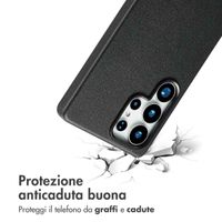 Accezz Cover in Pelle con MagSafe Samsung Galaxy S25 Ultra - Onyx Black