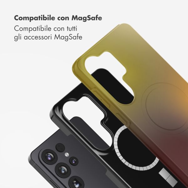 Selencia Cover posteriore Vivid con MagSafe Samsung Galaxy S26 Ultra - Gradient Olive Dust