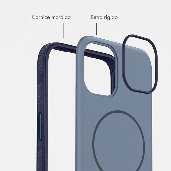 imoshion Cover posteriore Color con Thin MagSafe Ring Apple iPhone 14 / 13 - Blu scuro