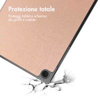 imoshion Cover a libro Trifold Samsung Galaxy Tab A9 Plus - Oro rosa