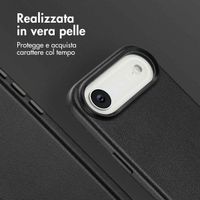 Accezz Cover in Pelle con MagSafe Apple iPhone Air - Onyx Black